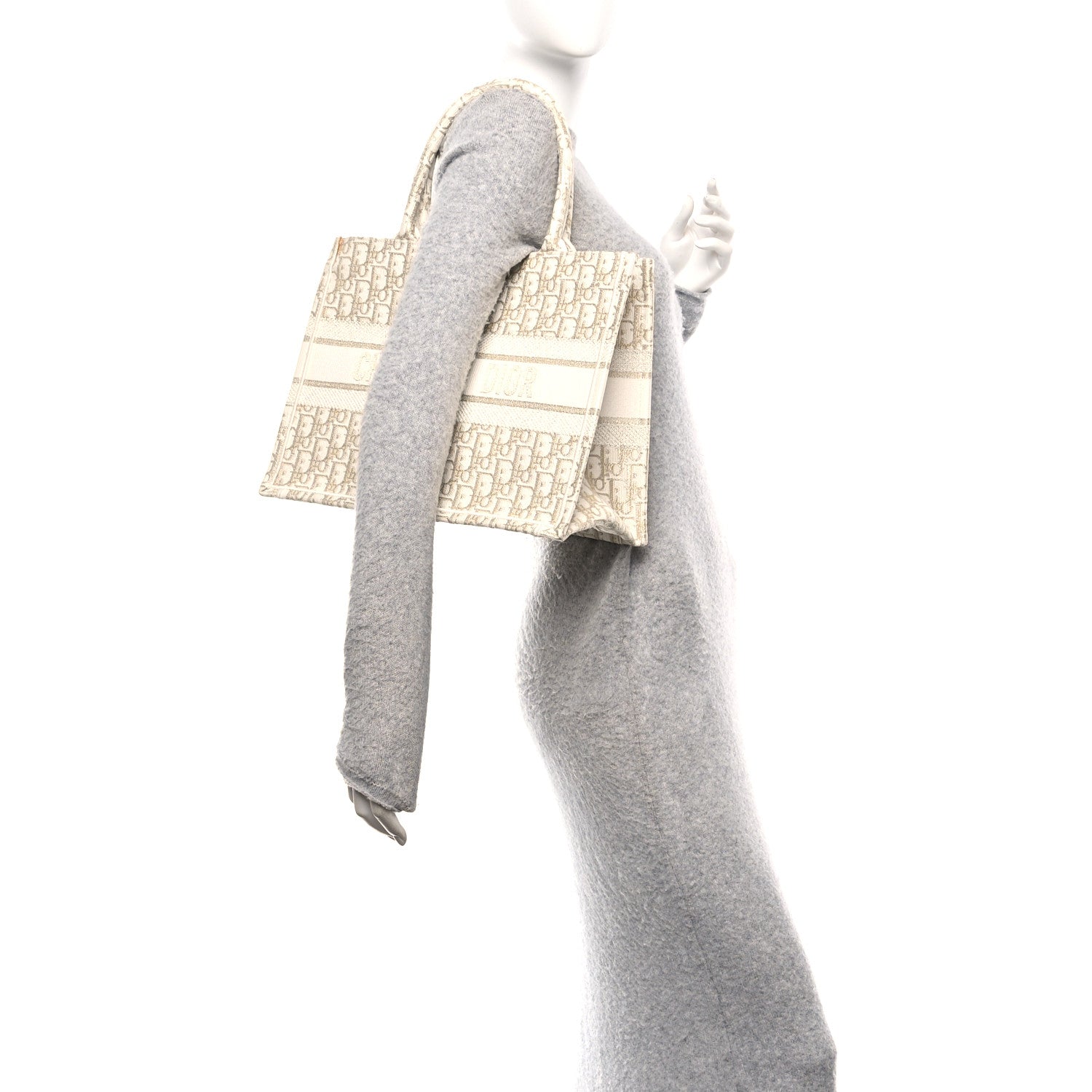 Christian Dior Oblique Medium Book Tote Gold Multicolor 2 of 10