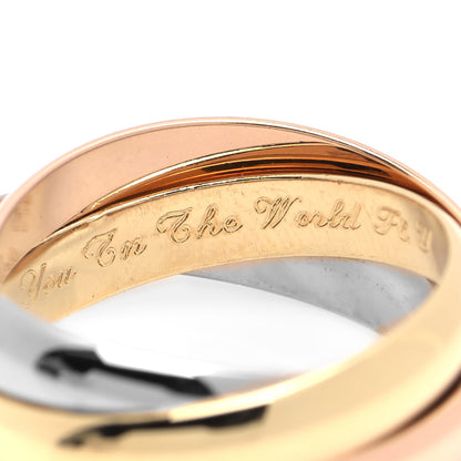 Cartier 18K Pink Yellow White Gold Classic Trinity Ring 53 6.25 5 of 6