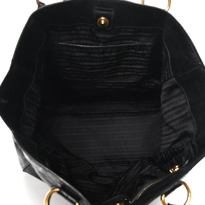 Prada Vitello Shine Tote Black 5 of 15