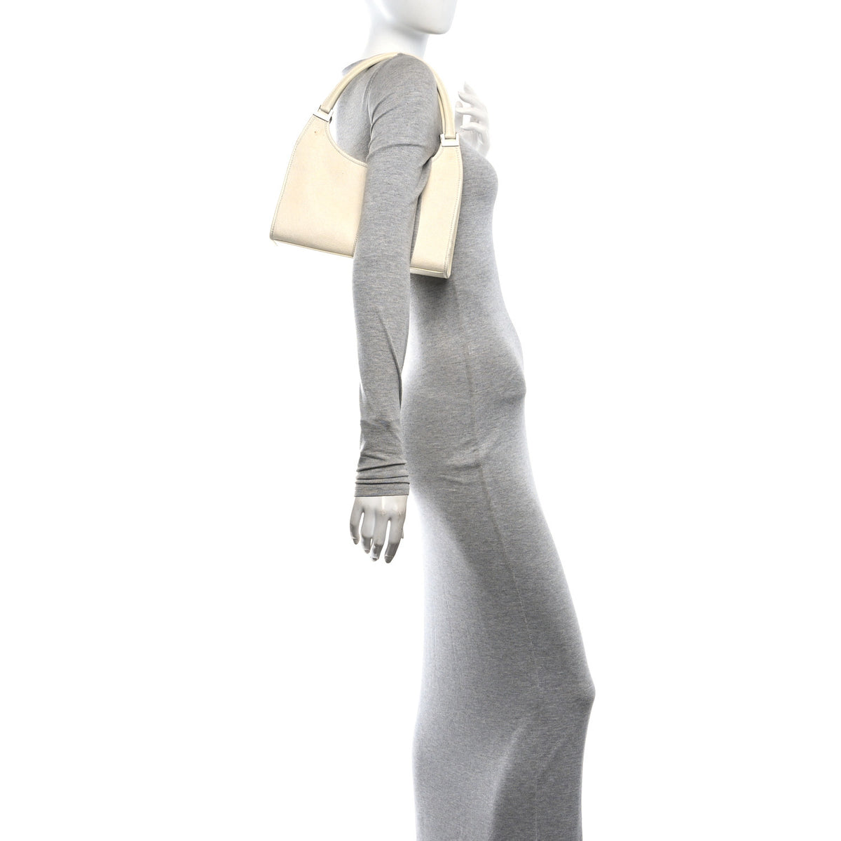 Gucci Canvas Bardot Shoulder Bag White 2 of 12