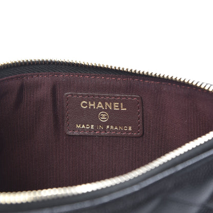 Chanel Caviar Quilted Classic Flat Wallet Pouch Black 6 of 7
