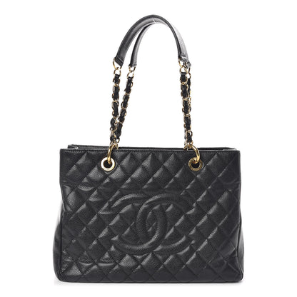 Chanel Caviar Quilted Grand Shopping Tote GST Black 1 of 13