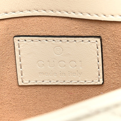 Gucci Calfskin Matelasse Monochrome GG Marmont Chain Belt Bag Mystic White 5 of 10