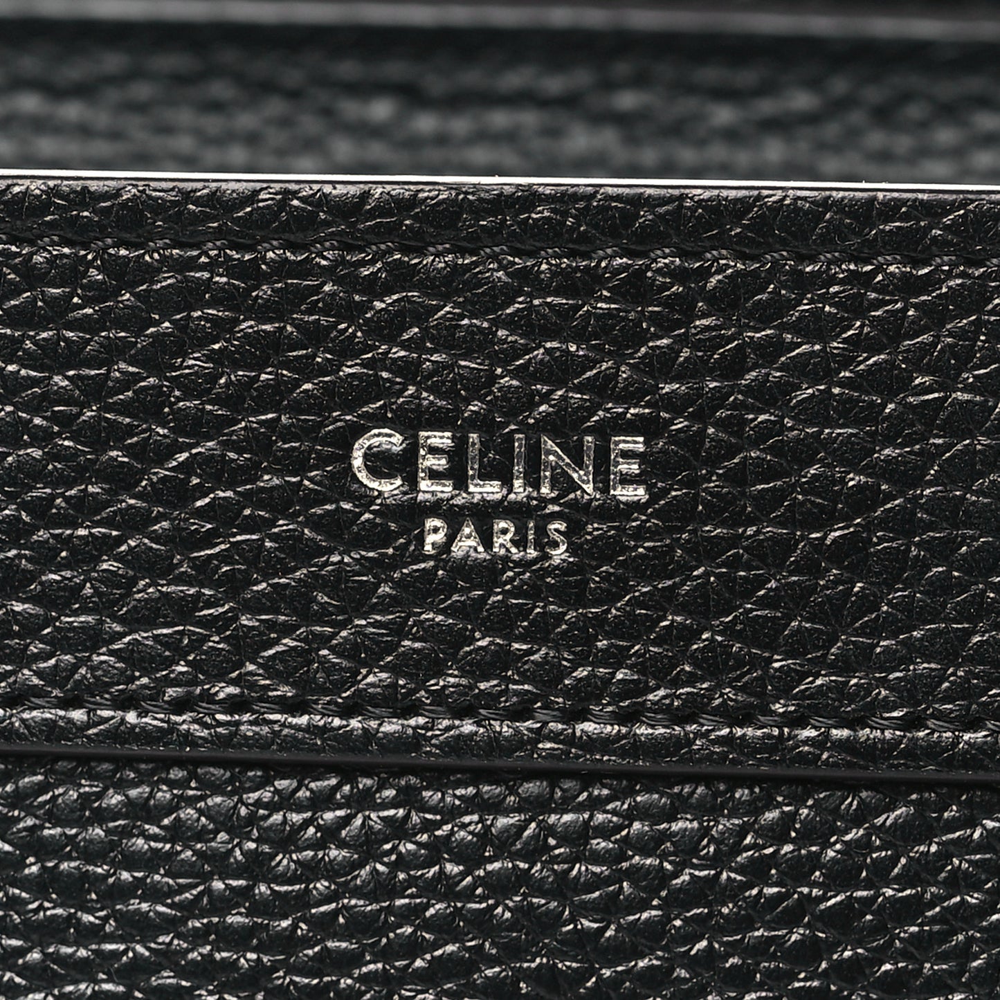Drummed Calfskin Nano Luggage Black