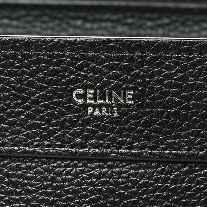 Celine Drummed Calfskin Nano Luggage Black 6 of 10
