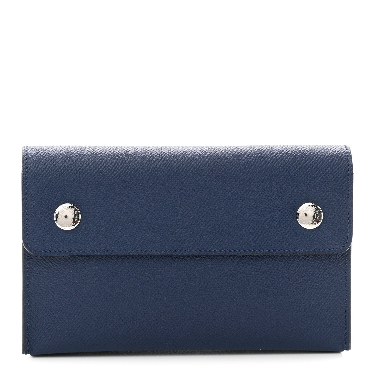 Hermes Epsom Hermesnap Wallet Bleu Navy 1 of 11