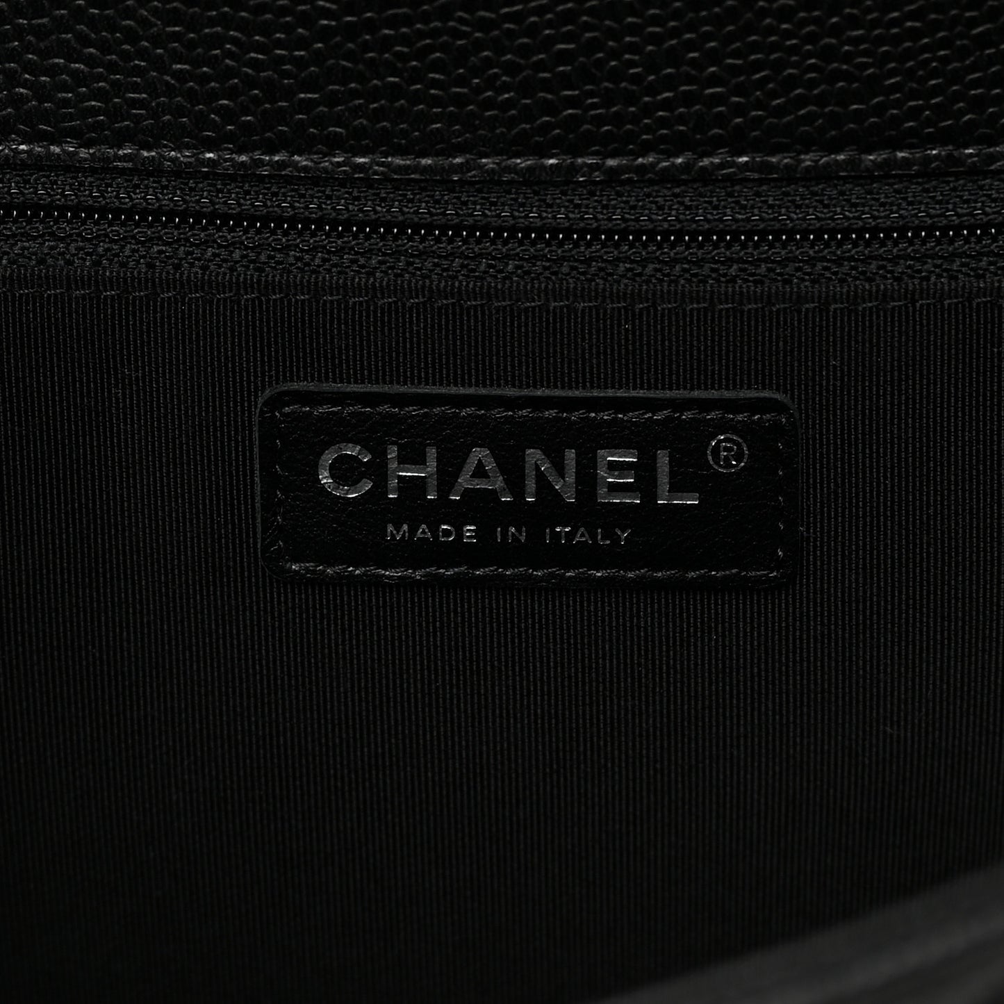 Caviar Quilted Flap Tote Black