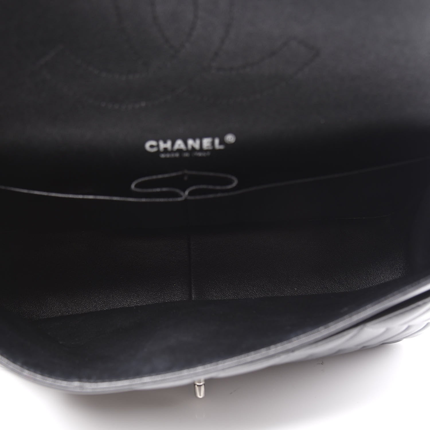 Chanel Lambskin Quilted Jumbo Double Flap Black 4 of 10