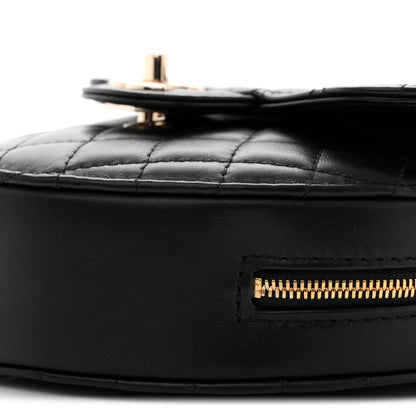 Chanel Lambskin Quilted CC In Love Heart Bag Black 10 of 11