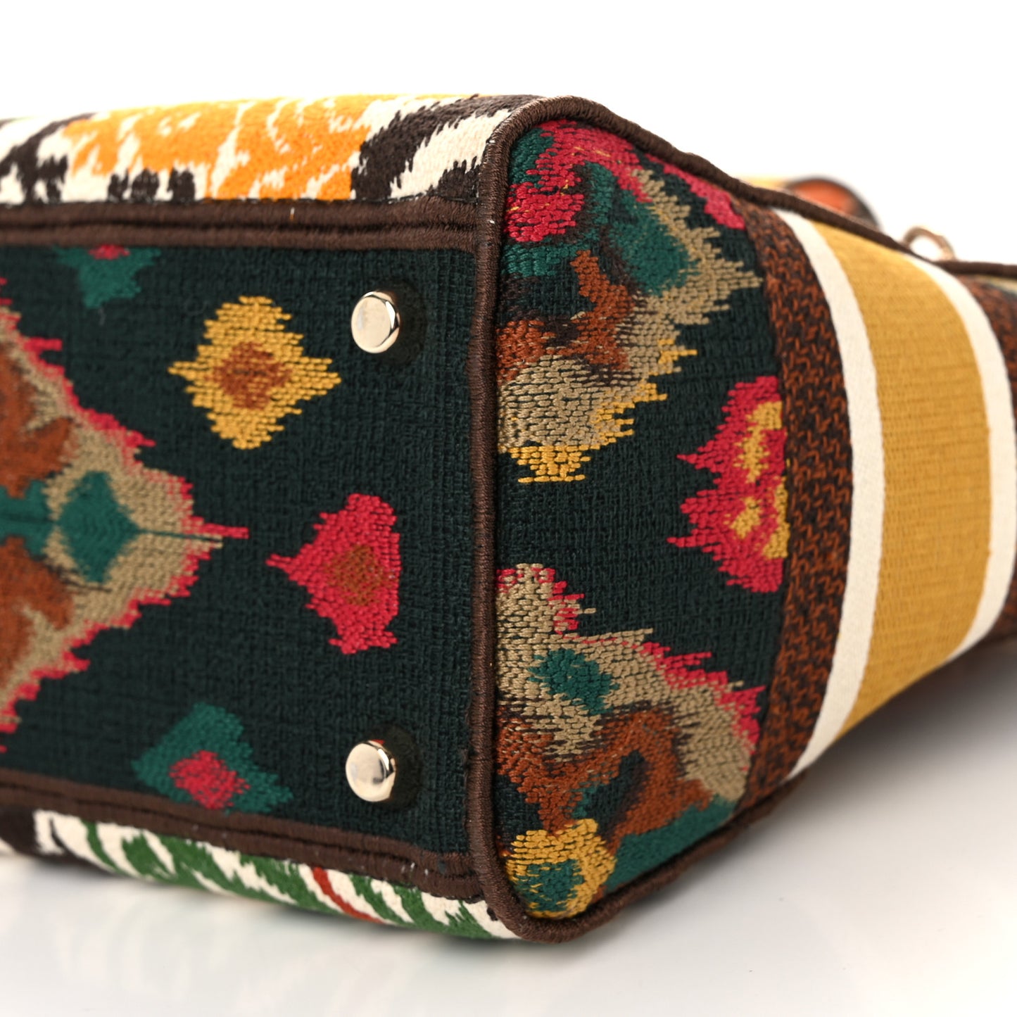 Canvas Embroidered Paisley Medium Lady D-Lite Multicolor