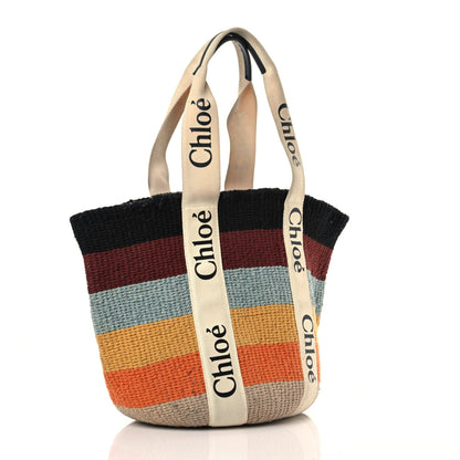Chloe X MIFUKO Woven Large Woody Basket Tote Multicolor 3 of 10
