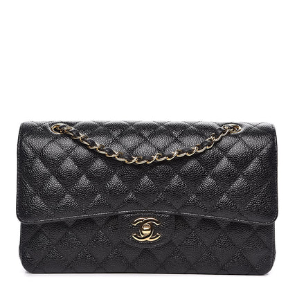 Chanel Caviar Quilted Medium Double Flap Black 1 of 10
