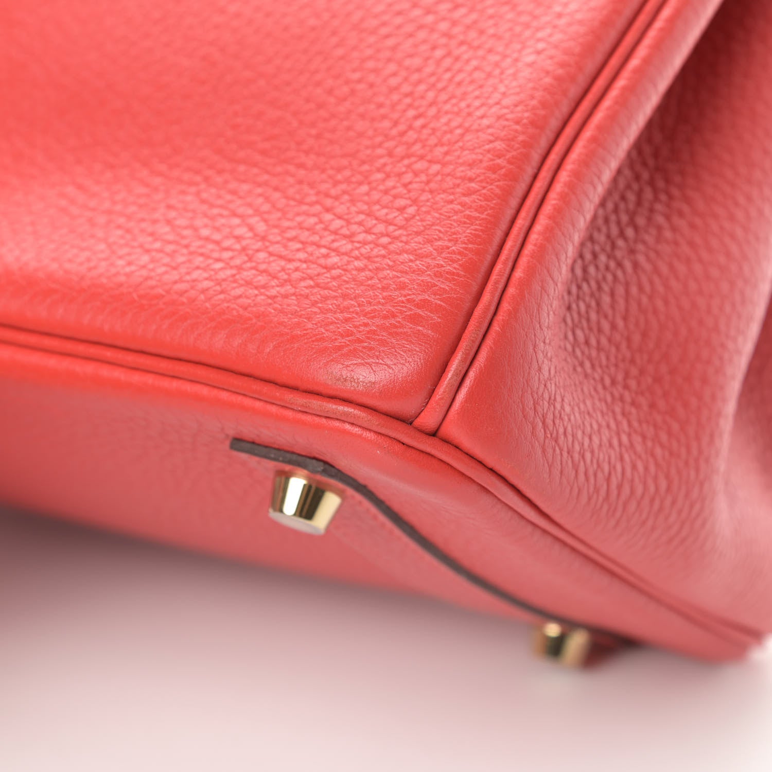 Hermes Taurillon Clemence Birkin 30 Rouge Tomate 8 of 15