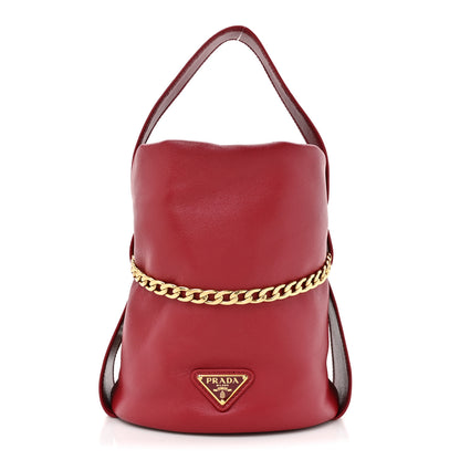 Prada Nappa Petit Sac Mini Bucket Bag Ciliegia 1 of 9