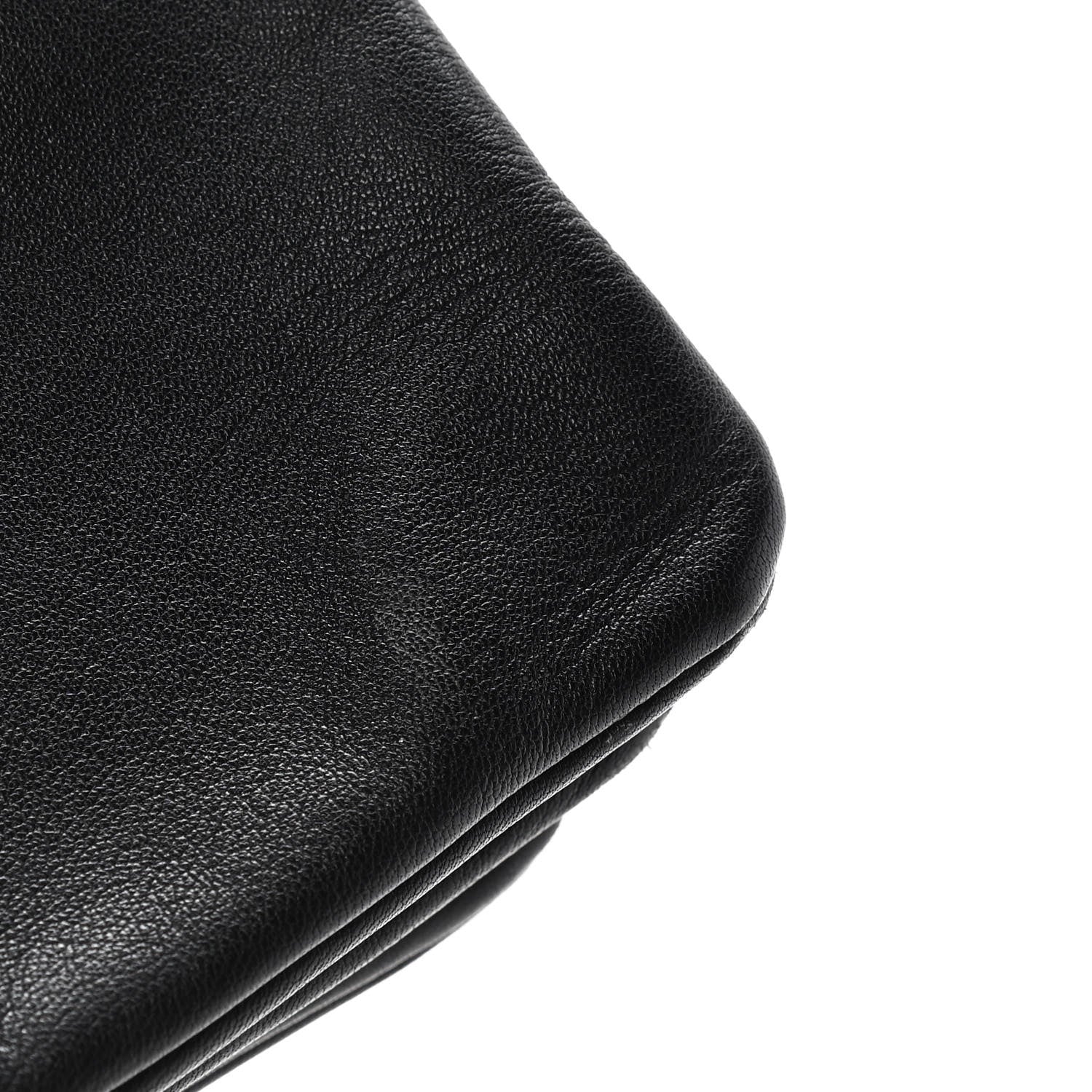 Celine Lambskin Large Trio Crossbody Bag Black 11 of 11