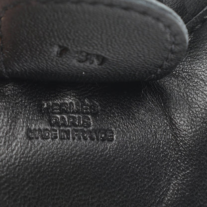 Hermes Milo Lambskin Grigri Rodeo Horse Bag Charm MM So Black 3 of 6