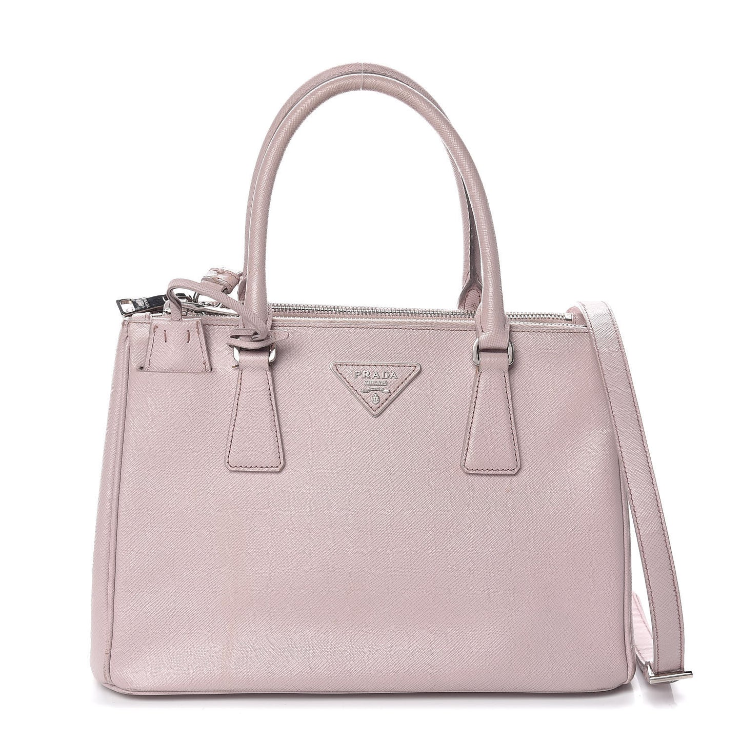 Saffiano Small Galleria Double Zip Tote Mughetto