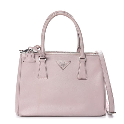 Prada Saffiano Small Galleria Double Zip Tote Mughetto 1 of 19