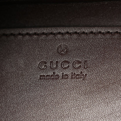 Gucci Suede Calfskin Web G Logo Bucket Bag Dark Brown 7 of 11