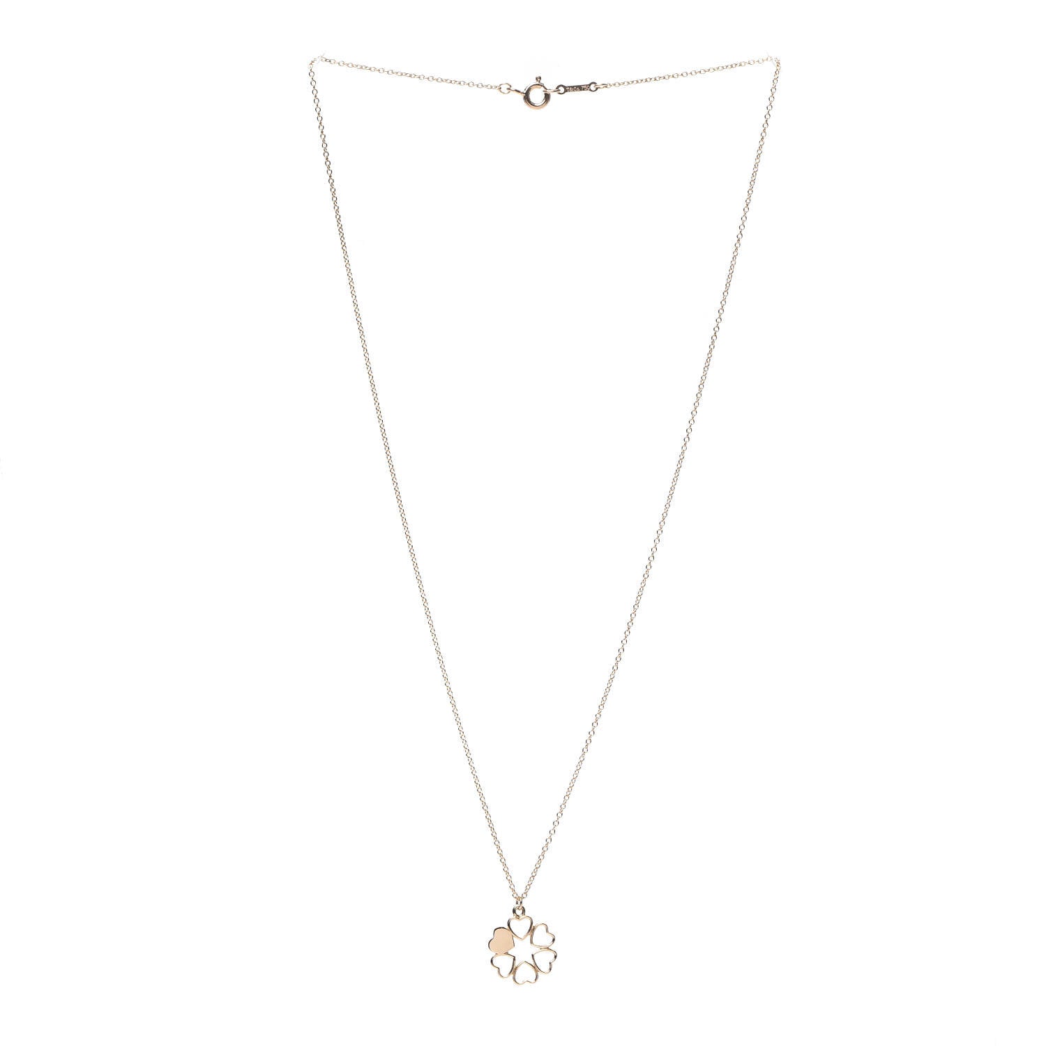 Tiffany 18K Rose Gold Paloma Picasso Crown of Hearts Pendant Necklace 3 of 6