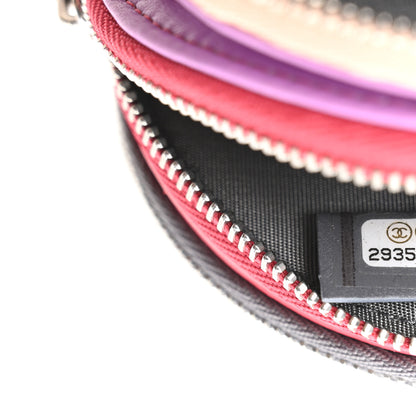 Chanel Lambskin Quilted Round Clutch With Chain Grey Multicolor 7 of 10
