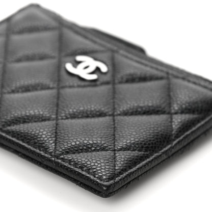 Chanel Caviar Quilted CC Zip Card Holder Black 10 of 11