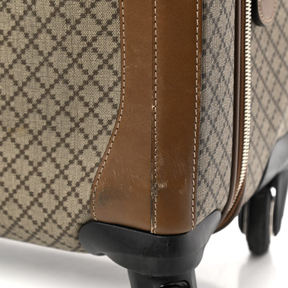 Gucci Diamante Plus Four Wheel Trolley Suitcase Brown 10 of 13