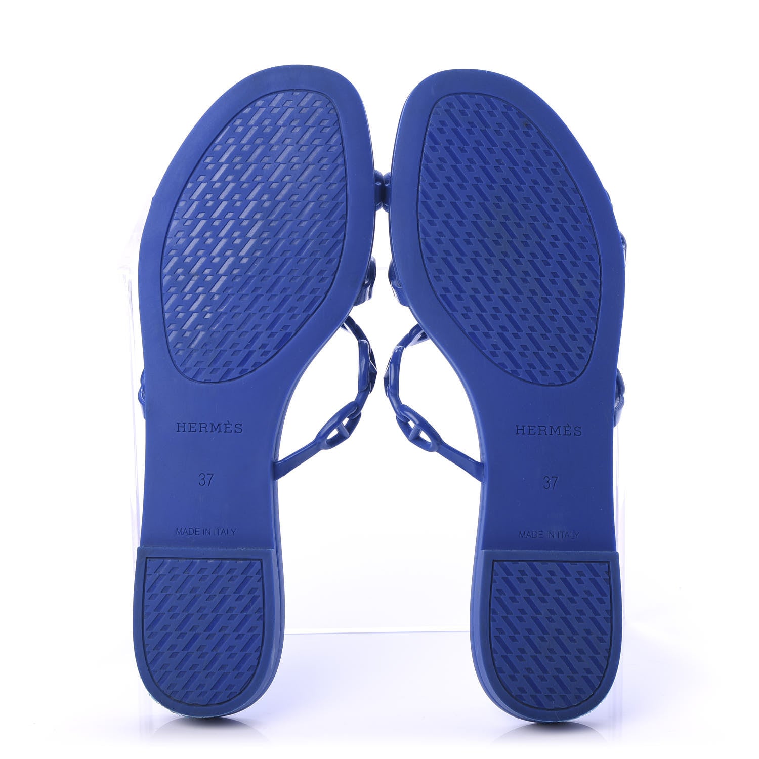 Hermes TPU Rivage Sandals 37 Blue Smalt 5 of 8