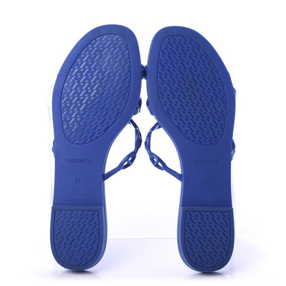 Hermes TPU Rivage Sandals 37 Blue Smalt 5 of 8