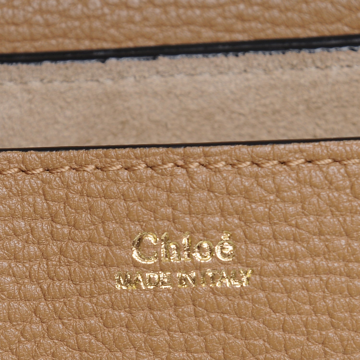 Chloe Grained Lambskin Large Drew Shoulder Bag Chestnut Cream 7 of 8