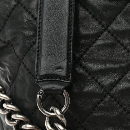 Chanel Iridescent Calfskin Quilted In The Mix Shopping Tote Black 17 of 23