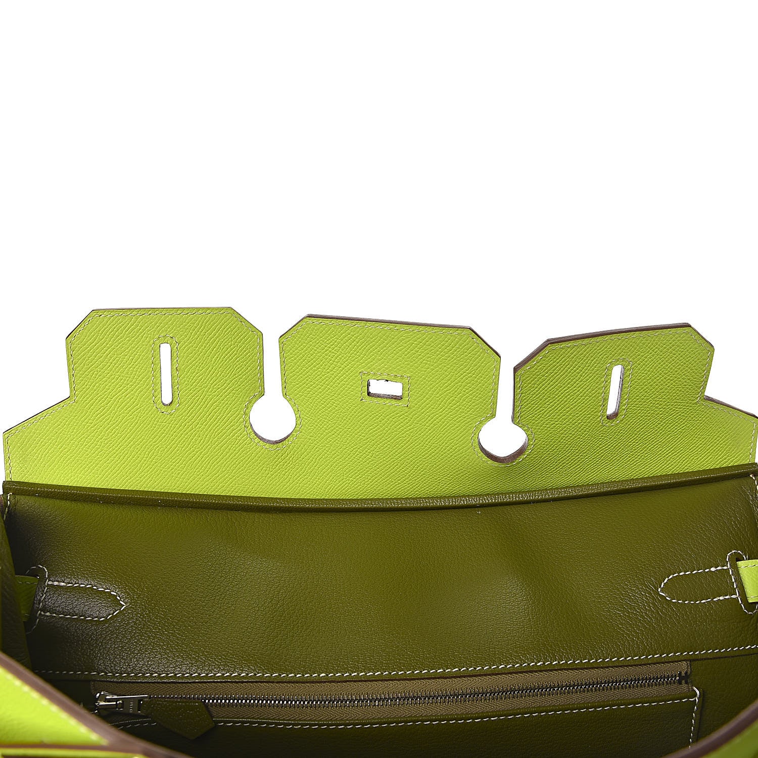 Hermes Epsom Candy Birkin 35 Kiwi Lichen 11 of 41