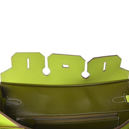 Hermes Epsom Candy Birkin 35 Kiwi Lichen 11 of 41