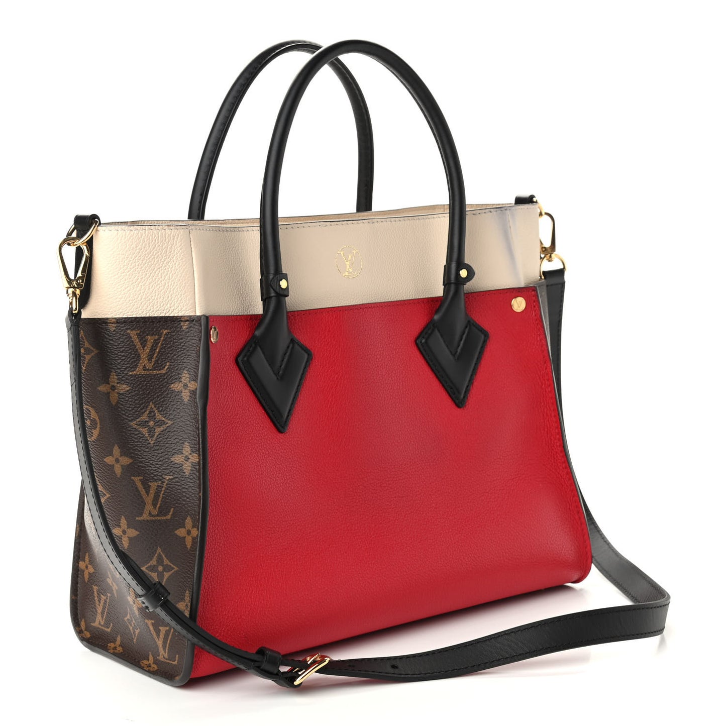 Calfskin Monogram On My Side Pirate Red