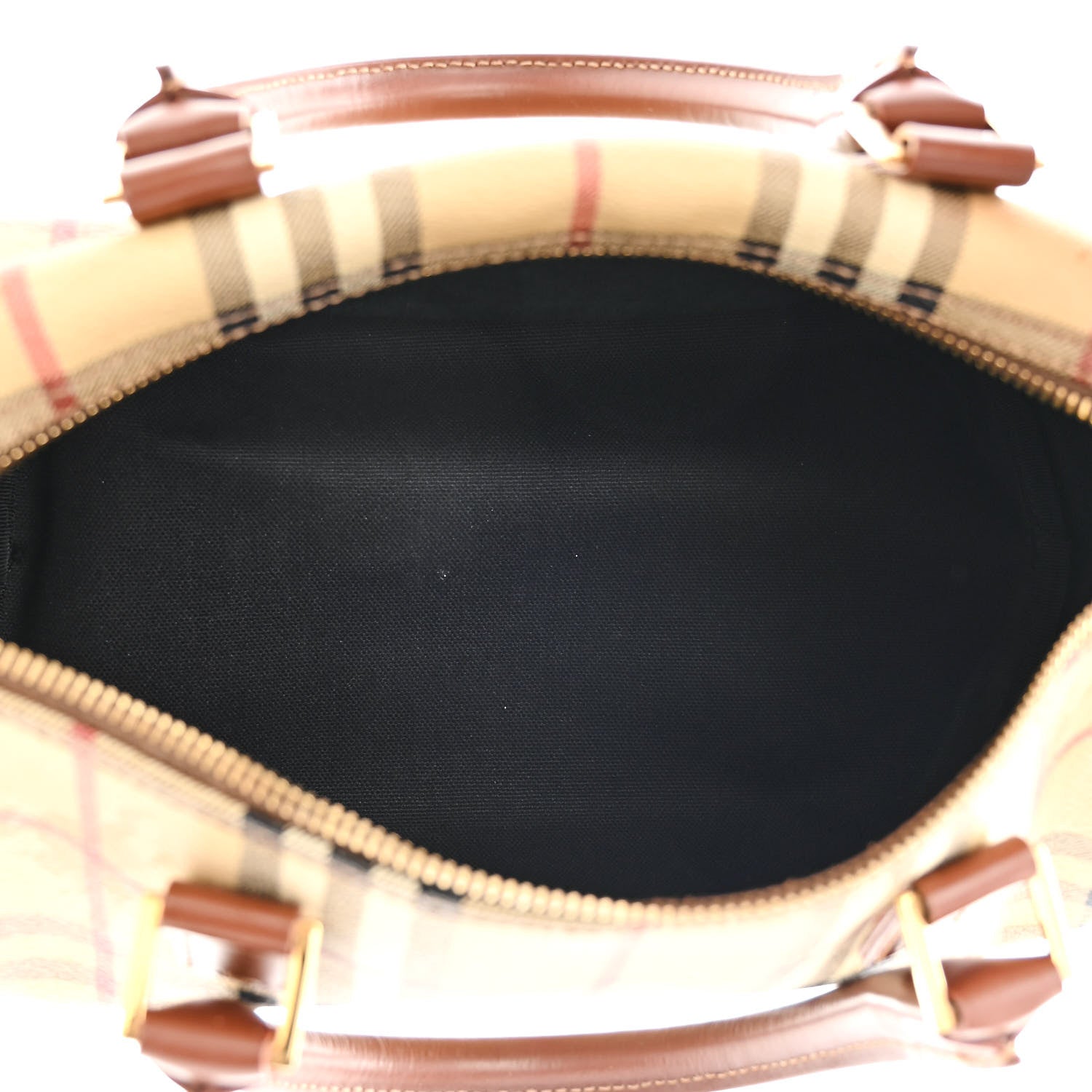 Burberry Haymarket Check Bowling Bag Brown 5 of 15