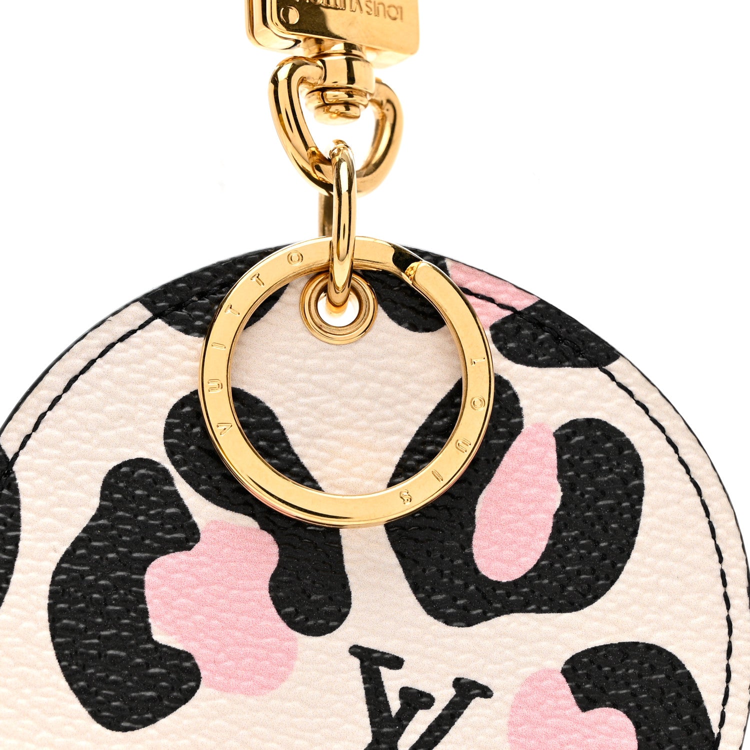 Louis Vuitton Monogram Wild At Heart Illustre Bag Charm Key Ring Black 3 of 3