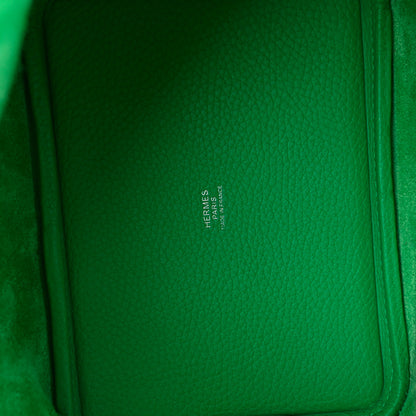 Hermes Taurillon Clemence Swift Eclat Picotin Lock 18 PM Menthe Vert Bosphore 5 of 11