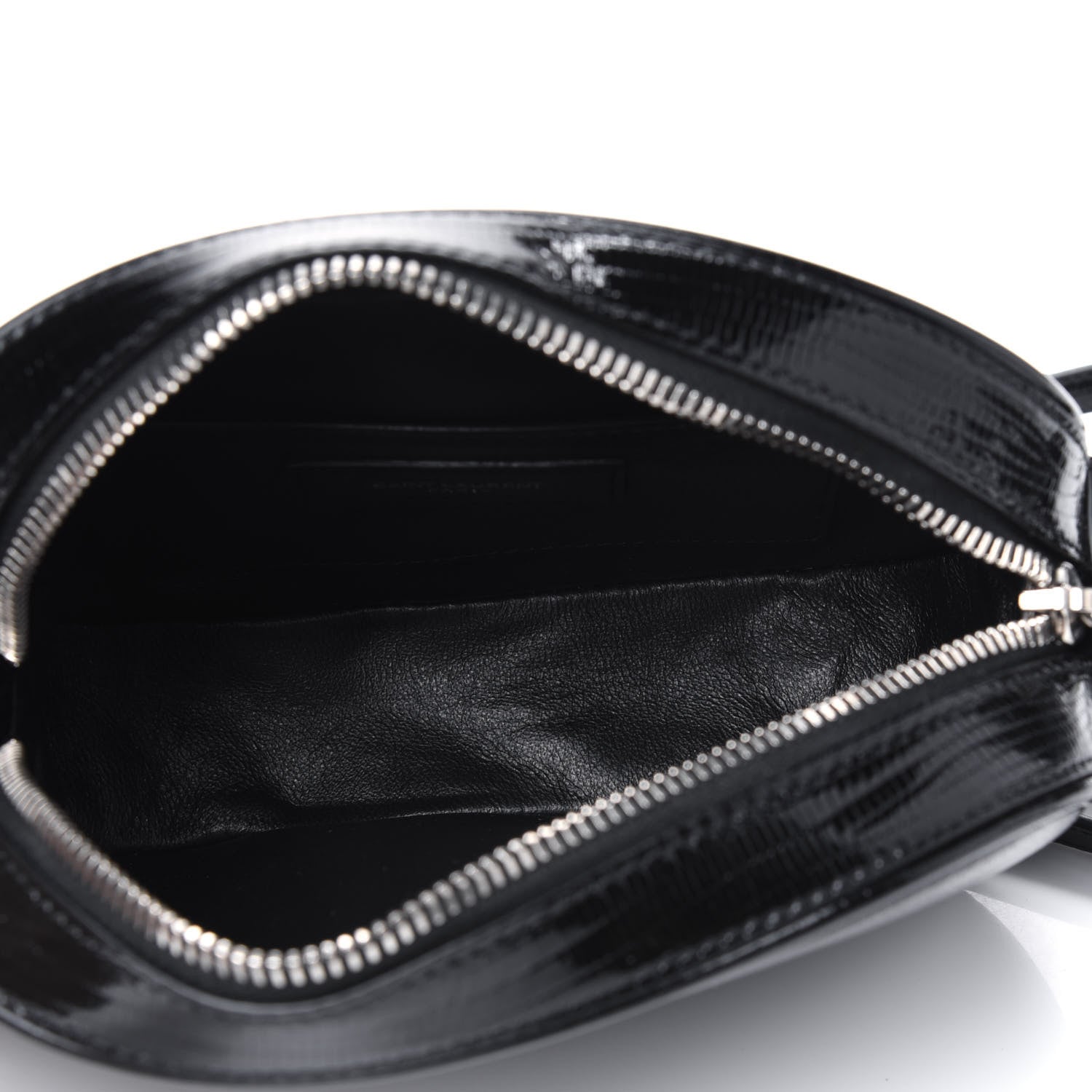 Saint Laurent Calfskin Lizard Embossed Le 61 Camera Bag Black 4 of 8