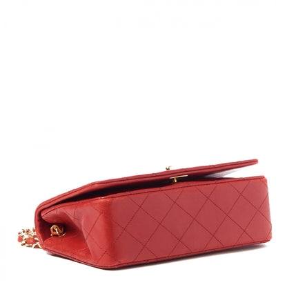 Chanel Lambskin Quilted Mini Flap Red 3 of 9