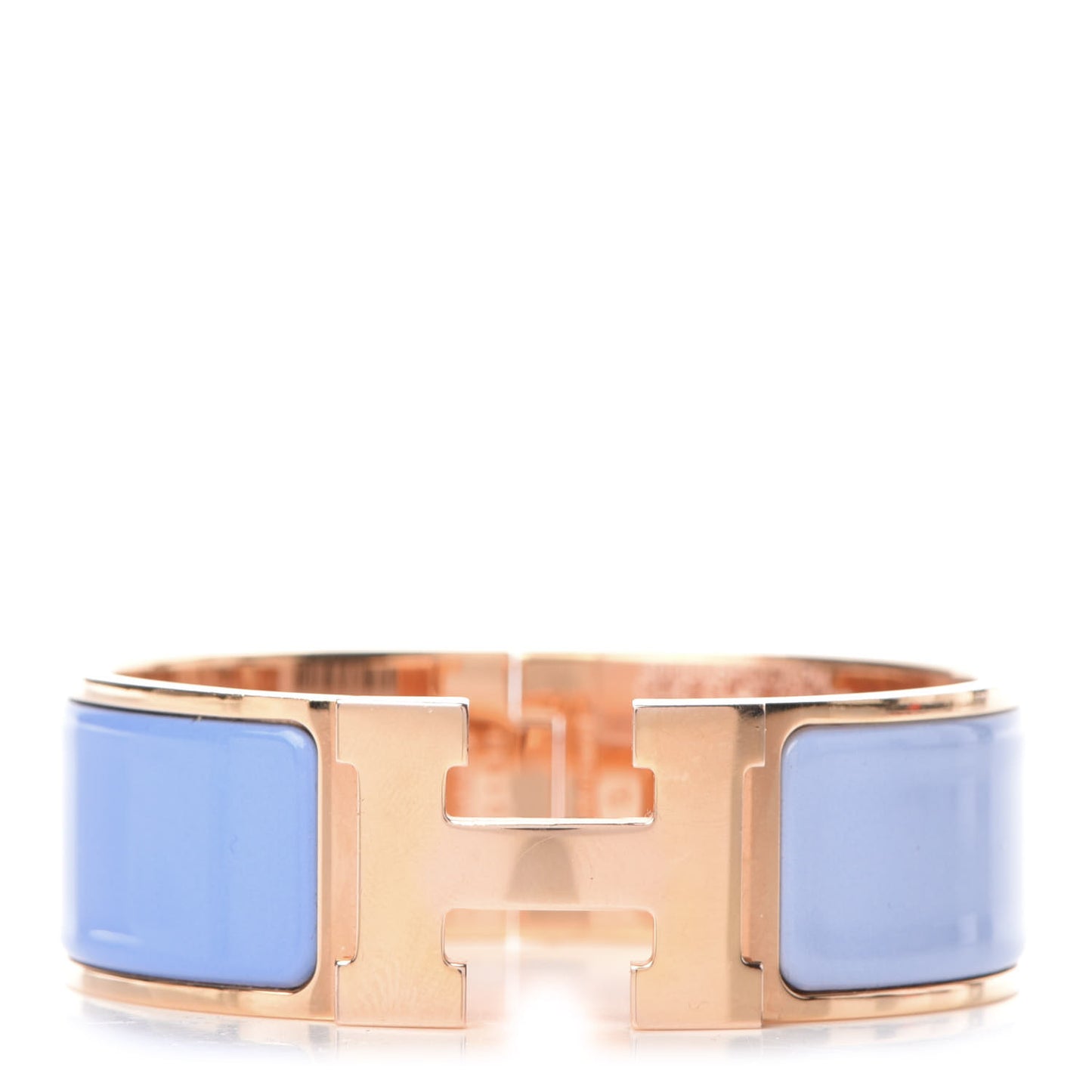 Enamel Wide Clic Clac H Bracelet PM Lavande Bleu Lupin