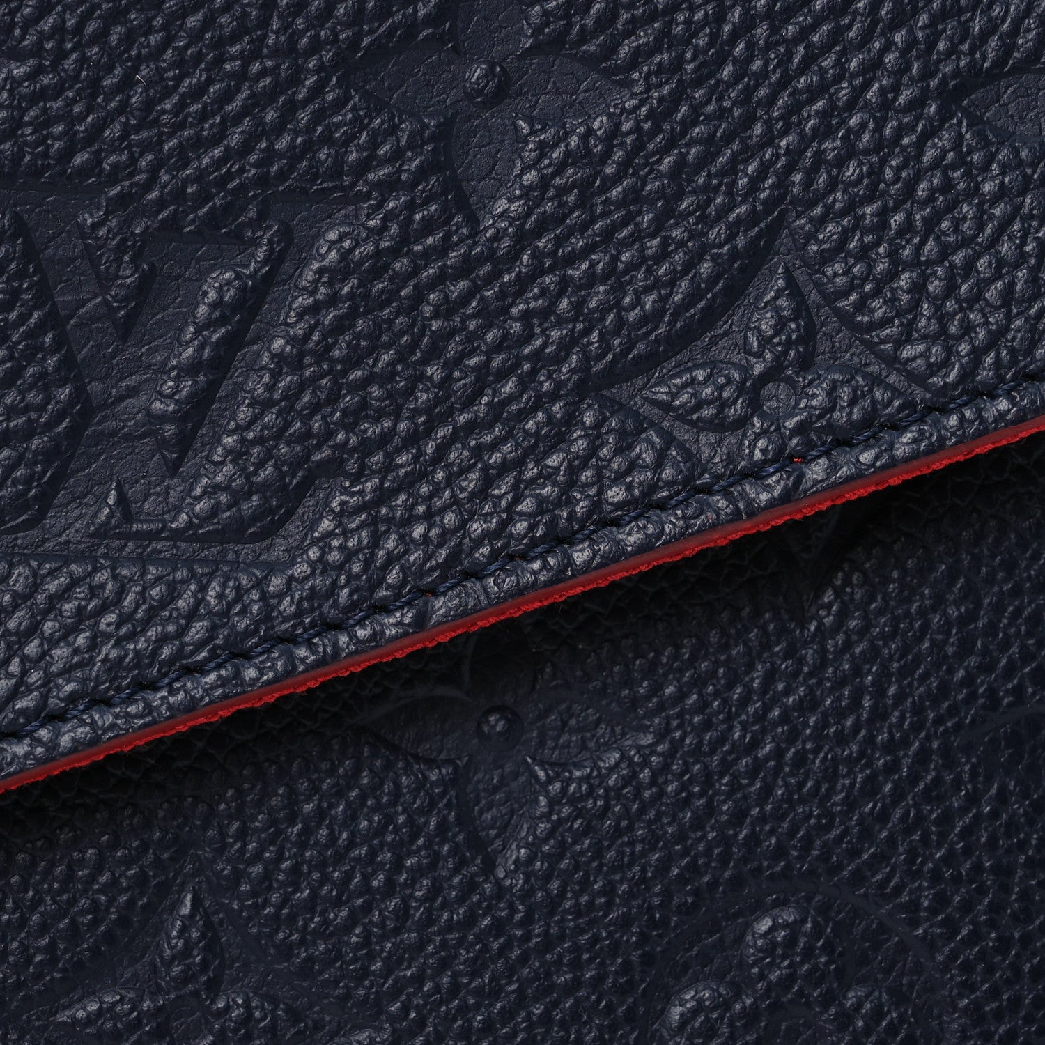 Louis Vuitton Empreinte Pochette Felicie Chain Wallet Marine Rouge 12 of 14