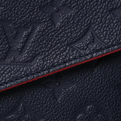 Louis Vuitton Empreinte Pochette Felicie Chain Wallet Marine Rouge 12 of 14