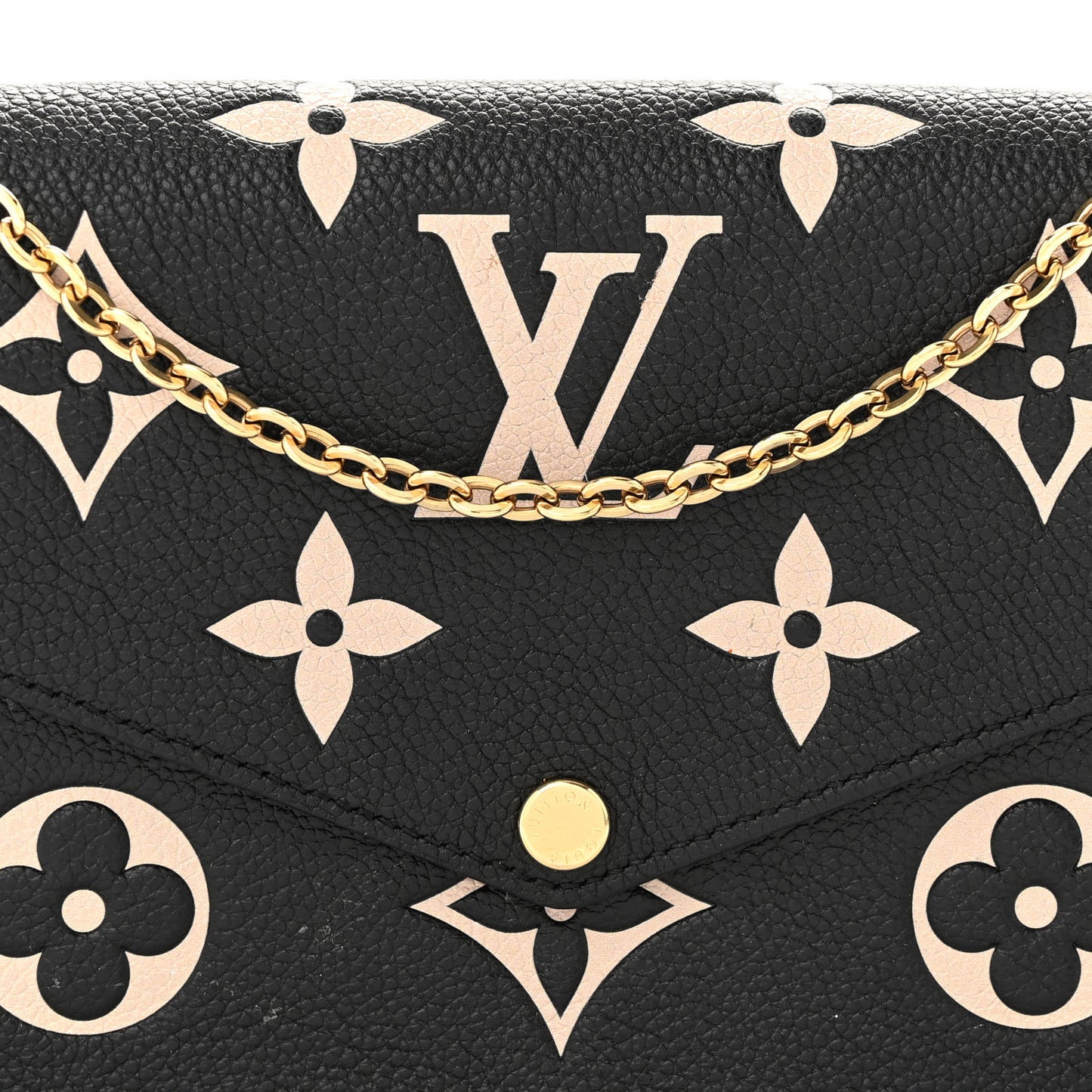 Empreinte Monogram Giant Felicie Pochette Black Beige