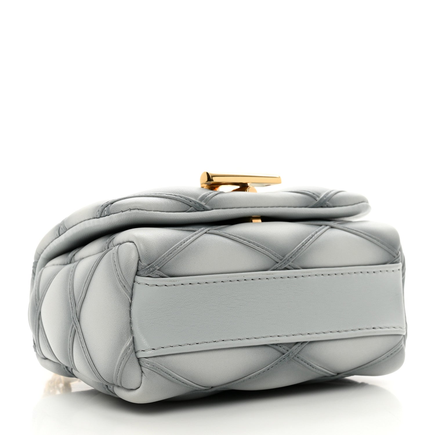 Louis Vuitton Lambskin Malletage Pico GO-14 Ecume Gray 4 of 9