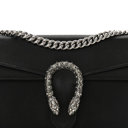 Gucci Satin Silk Crystal Small Dionysus Shoulder Bag Black Black Diamond 8 of 10