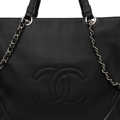 Chanel Calfskin CC Zipped Shopping Tote Black 7 of 10