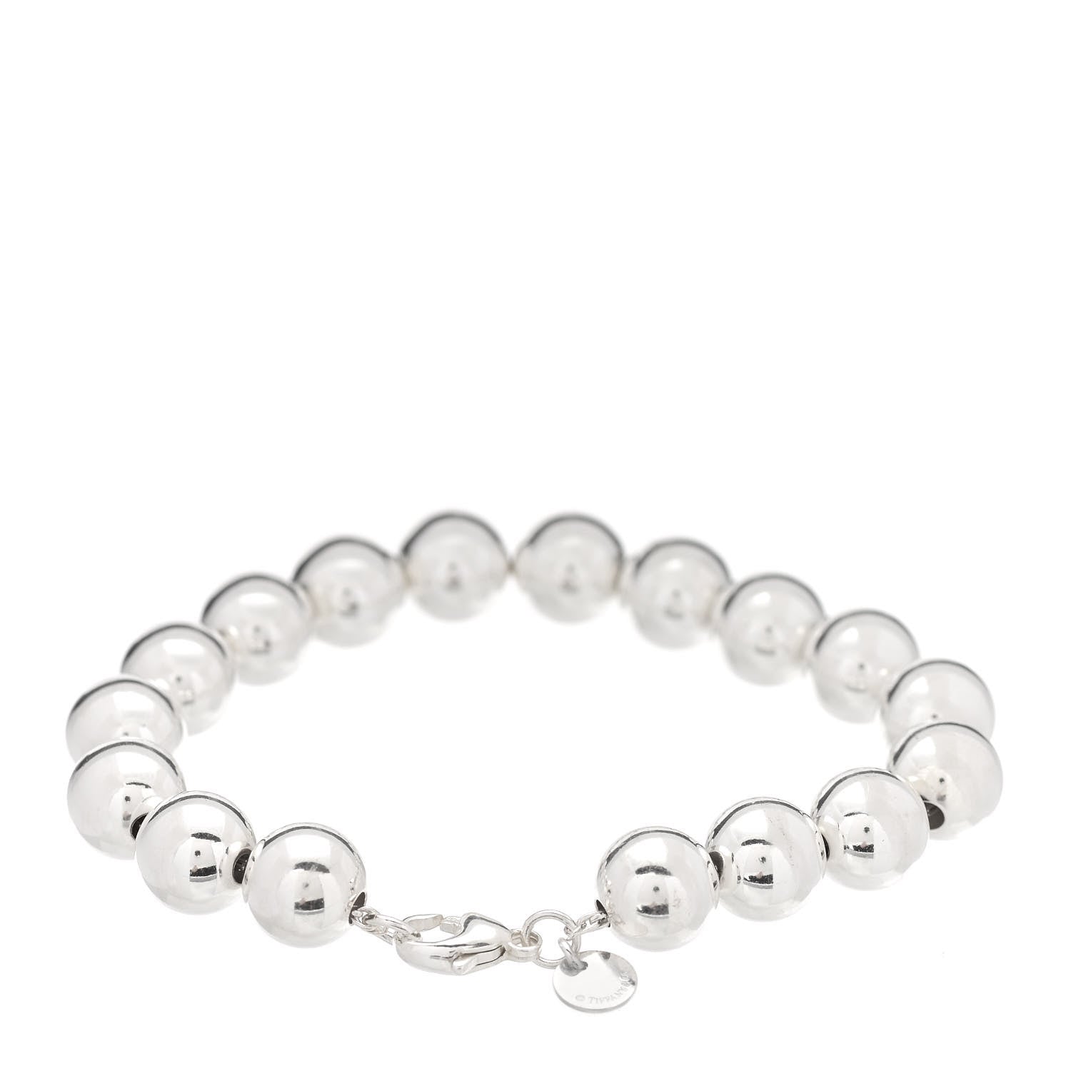 Tiffany Sterling Silver 10mm HardWear Ball Bracelet 3 of 5