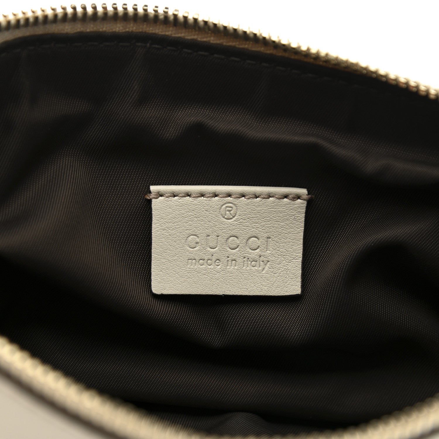 Gucci Guccissima New Britt Wristlet Off White 6 of 9