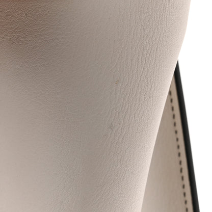 Celine Smooth Calfskin Lizard Embossed Micro Luggage White Black 17 of 17