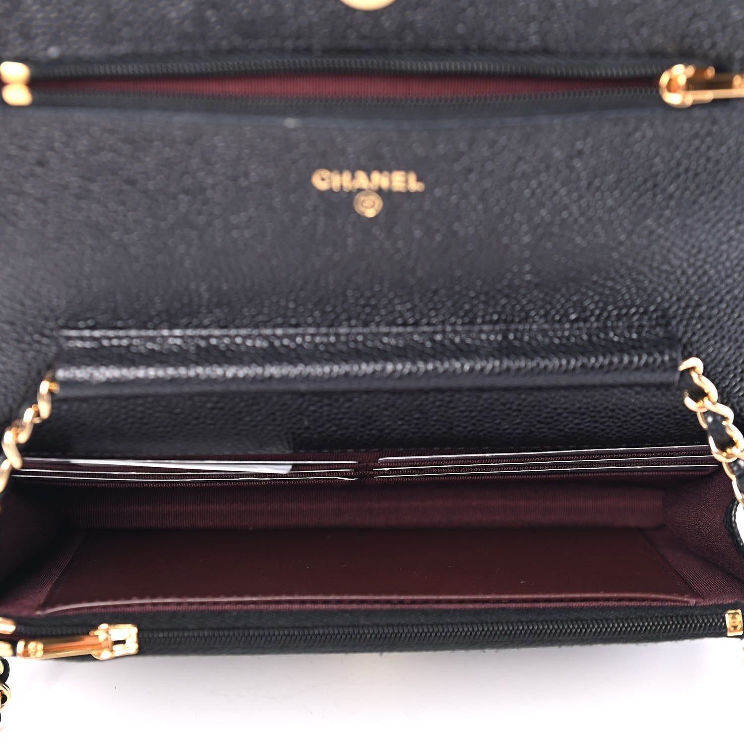 Chanel Caviar Quilted Wallet On Chain WOC Black 4 of 4
